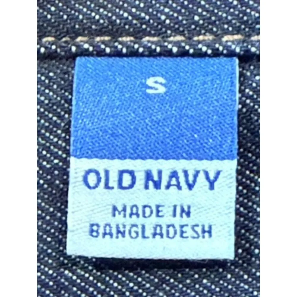 Old Navy 100% Cotton Heavy Denim Rancher Boyfriend Shirt Jacket XL Women Layer - Picture 9 of 11